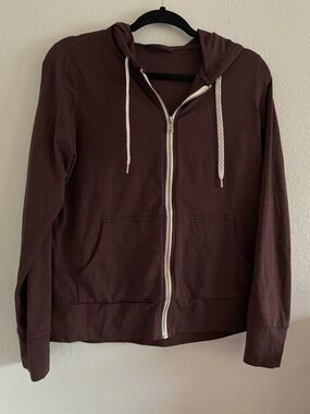 Vuori Women’s Hoodie Jacket Brown Full Zip